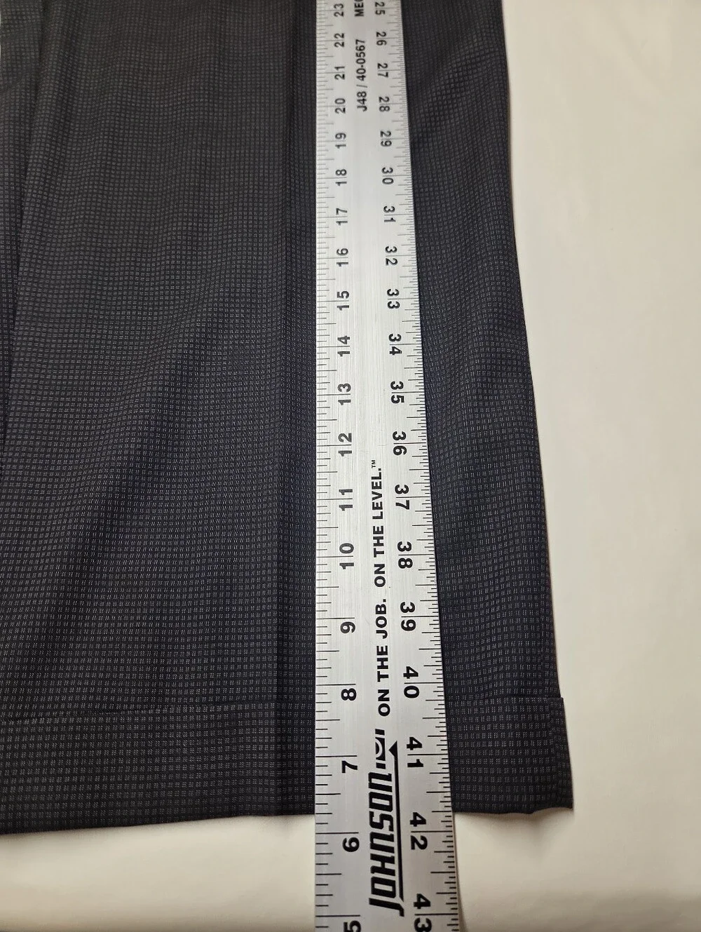 Zanella for Nordstrom Duncan Mens 38W Black Micro Check Wool Pleated Pants